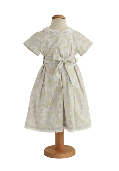 Robe fille « Nostalgie » – Robe vintage élégante avec col brodé